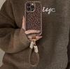 Чехол для мобильного телефона iPhone 17 Pro с принтом леопарда, ручной ремешок Apple 15, 14, ретро 13 Pro Max, новый 16x