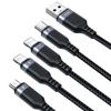Universal 4-in-1 Charging Cable by Joyroom: USB-A to USB-C, Dual Lightning, Micro USB, 1.2m in Black