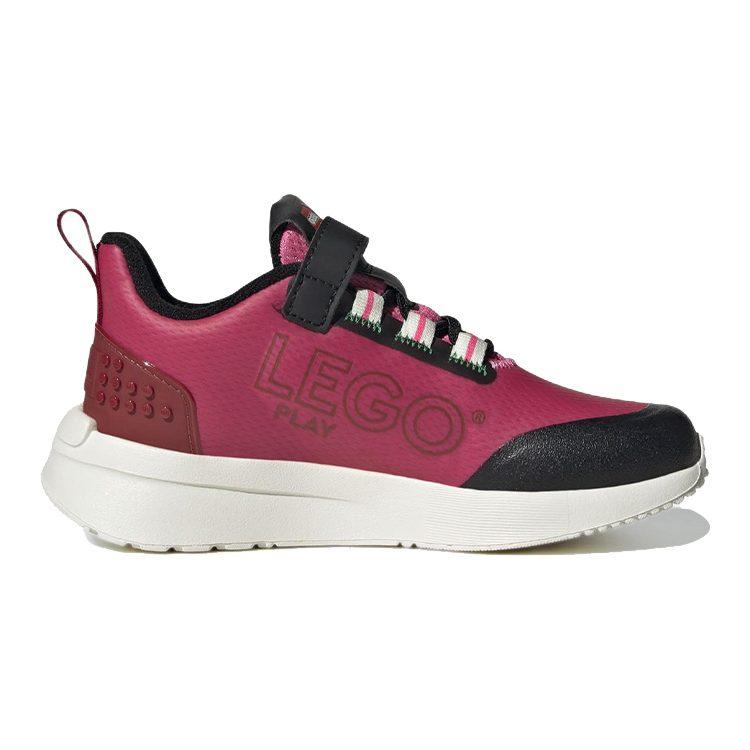 LEGO x Adidas Racer Tr Устойчивые к истиранию Низкие детские беговые кроссовки Красный Черный Детские GW4001