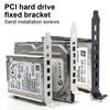 Универсальный кронштейн для отсека жесткого диска PCI-слот Стойка для расширения Корпус настольного компьютера SSD HDD Подходит для 2,5-дюймовых/3,5-дюймовых жестких дисков