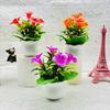 Faux Lily Flower With Durable Plastic Material For Desk Decoration And Gift Item
