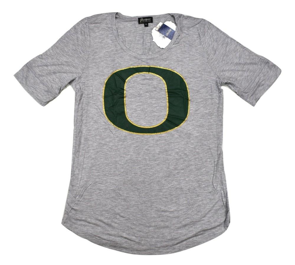 Gameday Couture Женская серая рубашка из вискозы Oregon Ducks NCAA S, M, L, XL Унисекс Футболка Новая с биркой