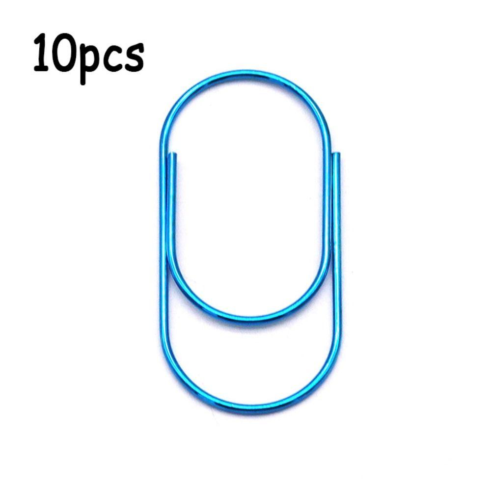10pcs Durable Large Wide Paper Clips 50mm Kawaii Photo Paper Clip Large Size Paper Clips Student