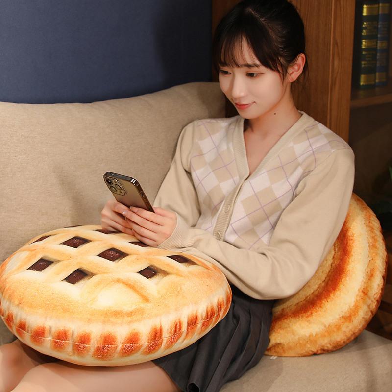 45CM Creative Lifelike Cookie Pillow Living Room Sofa Funny Cushion Lovely Biscuit Shape Plush Bedroom Bed Waist Toy