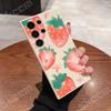 Чехол для телефона с клубничным узором для Samsung Galaxy S25 S24 Ultra S23 S22 Plus S20 FE A54 A55 A15 A35 A50 A51 A71 A72 A73