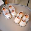Весна и осень новый стиль модная маленькая девочка танцы удобная мягкая подошва кожаная обувь