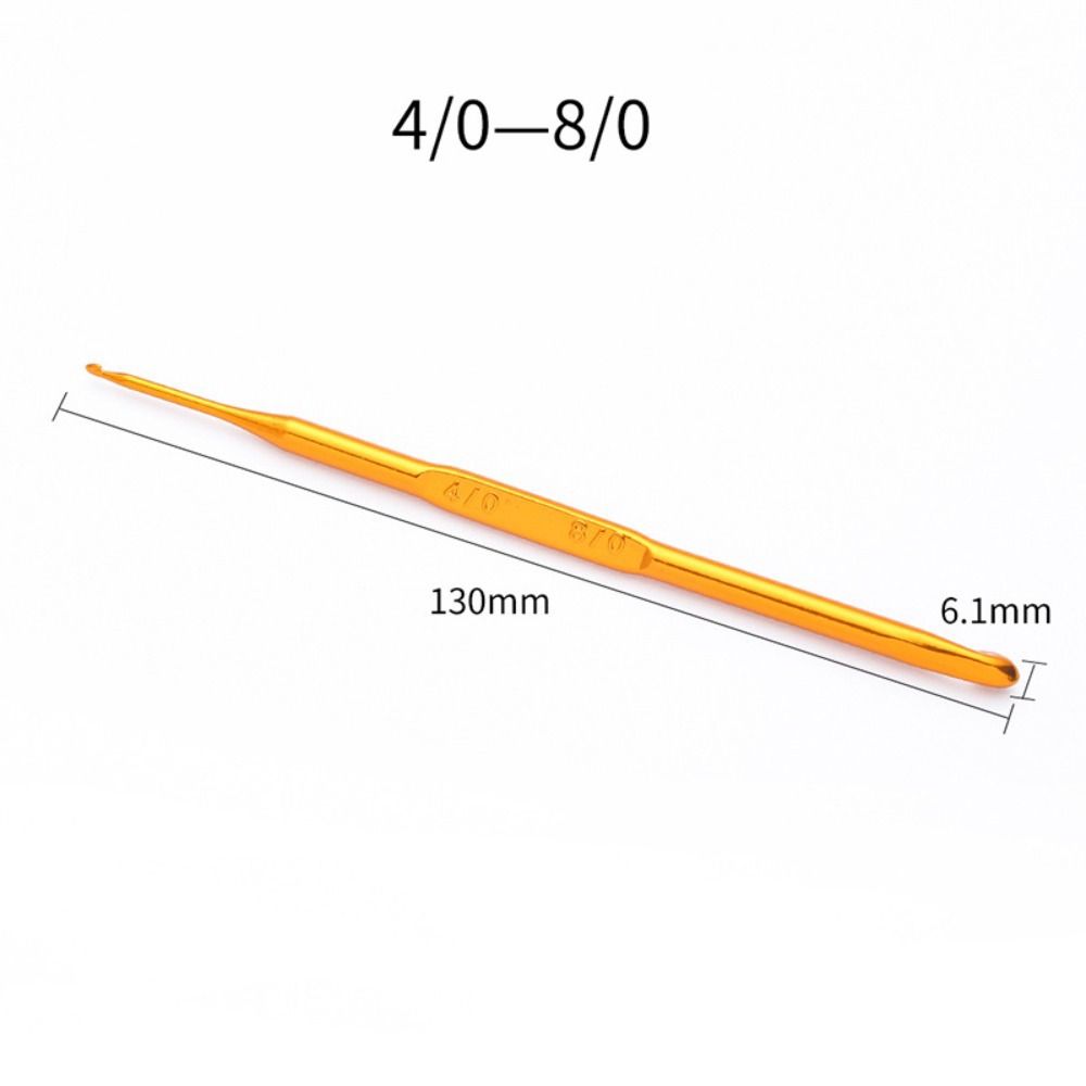 Золотые крючки для вязания разных размеров Спицы для вязания Новый инструмент для плетения пряжи Инструмент для ручного плетения