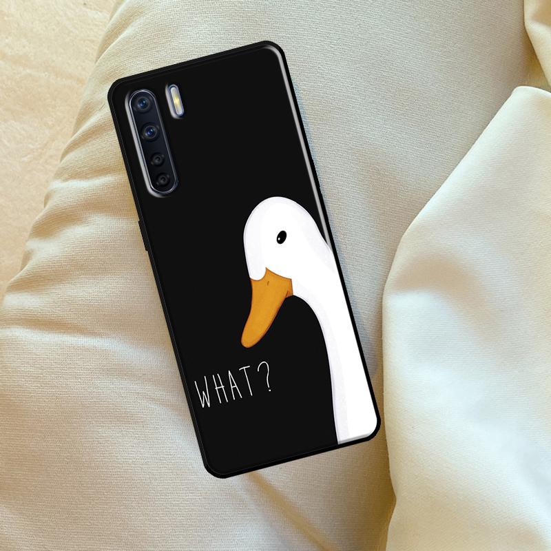 Мультяшный забавный чехол-гусь для Oppo A6 A5 Pro A15 A57 A17 A54 A74 A94 A76 A16 A96 A40 A60 A80 A18 A38 A58 A78 A98