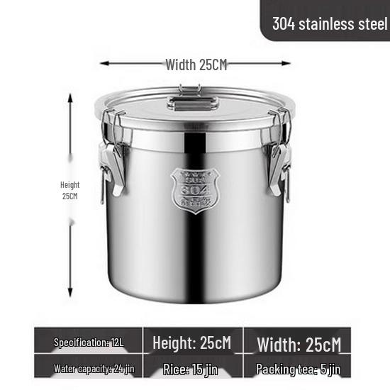 Герметичный многоцелевой бочонок из нержавеющей стали 304 для хранения вина, чая, молока, для ферментации, масла или риса