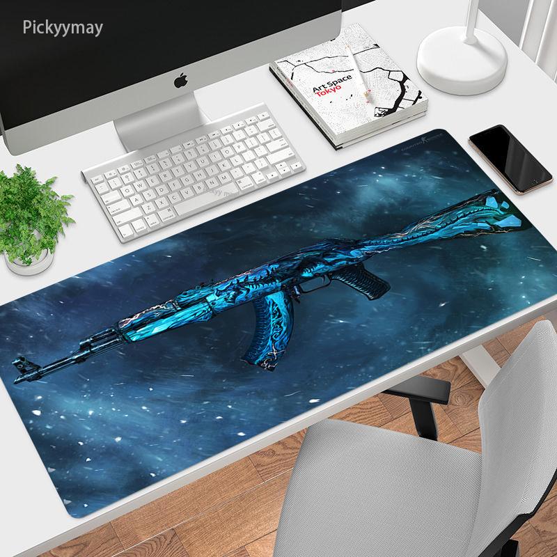Коврик для мыши CS GO Hd, утолщенный большой коврик для мыши, коврик для мыши с запирающимся краем, резиновый коврик для игровой клавиатуры большого размера, настольные игровые коврики