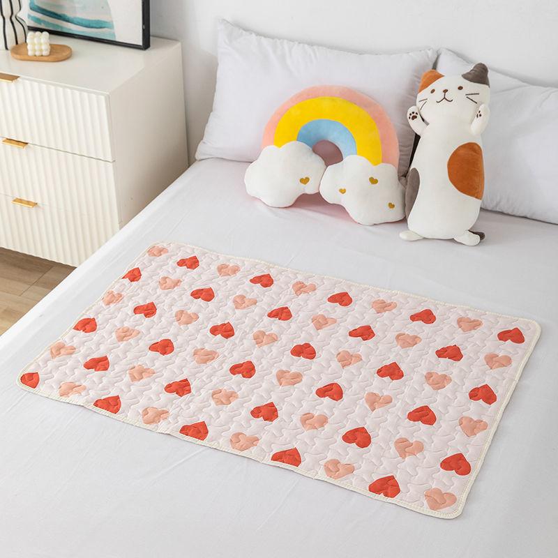 Чистый хлопок противоскользящие коврики для тети Moon Pad можно стирать сетчатый коврик физиология пример праздник анти-боковая протечка Dianz Baby подгузник 50*70 см/70*100 см