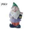 Прочная уличная статуэтка гнома, мини-фигурки гномов, статуэтка-приветствие для сада из смолы, маленькая фигурка гнома-орнамент для сказочного сада, цветочного горшка, домашнего декора
