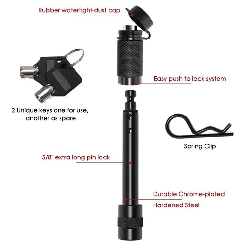 Удобный и эффективный замок для прицепа Railer Hitch Lock, простой в установке и обслуживании с простой установкой