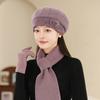 Winter Mother Hat Women's Fashion Knitted Beret In The Elderly Anti-cold Warm Wool Hat