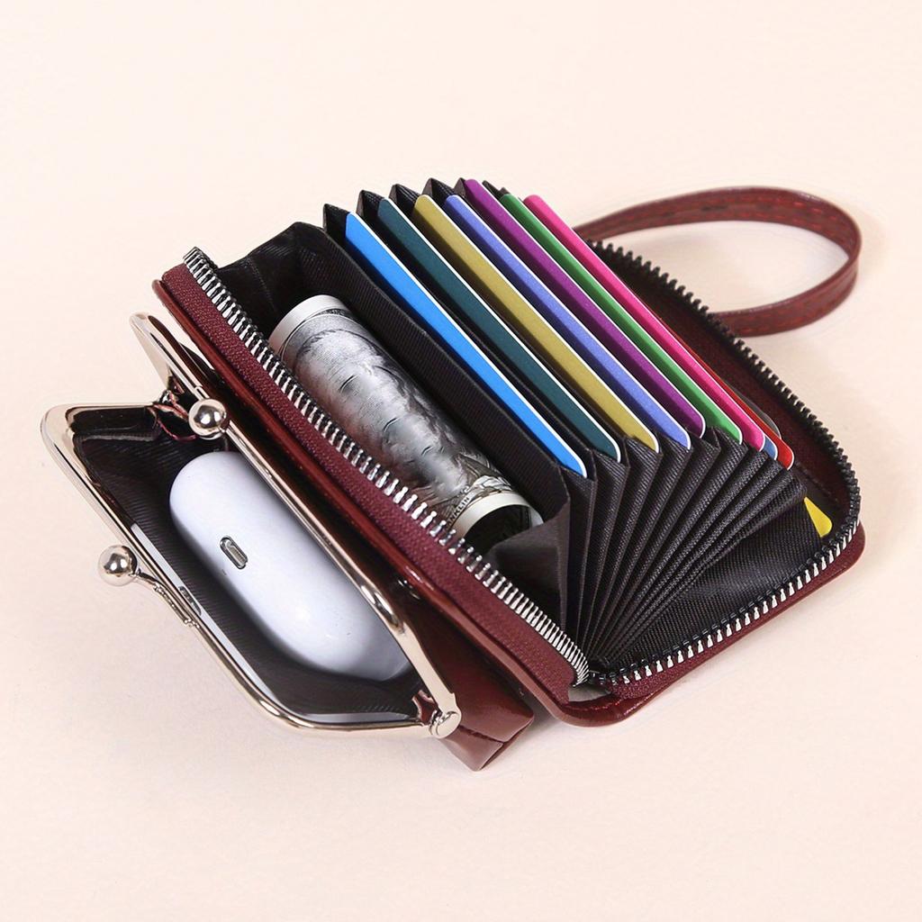 New Women PU Leather Wallets Female Short Hasp Coin Purses Ladies Portable Money Bag Large Capacity Card Holders Clutch