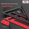 Delixi High-Precision Aluminum Alloy Triangle Ruler