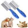 Professional Pet Combs Hair Remover Stainless Steel Teeth Dual-Sided Brush Cat Dogs Grooming Cleaning Tools For Short Long Hair