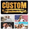 Sublimation Printed US Standard License Plate Metal Sign, 12x6 Inches, Hot-Selling Design