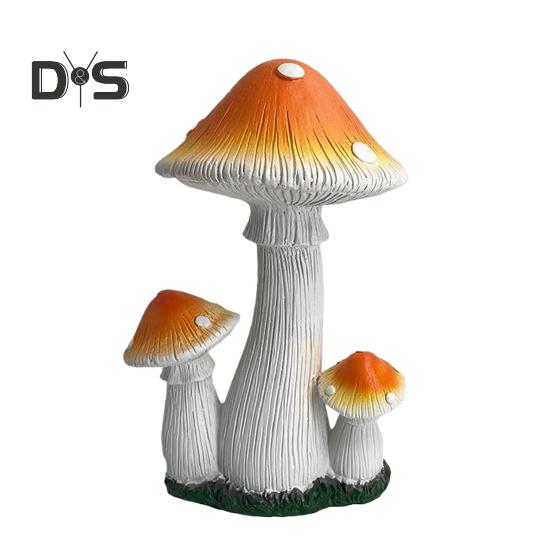 Имитация гриба, садовая статуэтка, смоляной гриб, украшение, сказочные садовые аксессуары, гриб для внутреннего и наружного декора