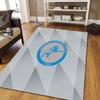 Millwall FC Flannel Pattern Square Carpet,Area Rug,Carpet Rug for Living Room Bedroom Sofa Playroom Decor,Non-slip Floor Mat