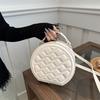 Bags Fashion Small Round Bags Niche Pressure Shell Handbags Large Capacity Textured Shoulder Bags Crossbody Bags