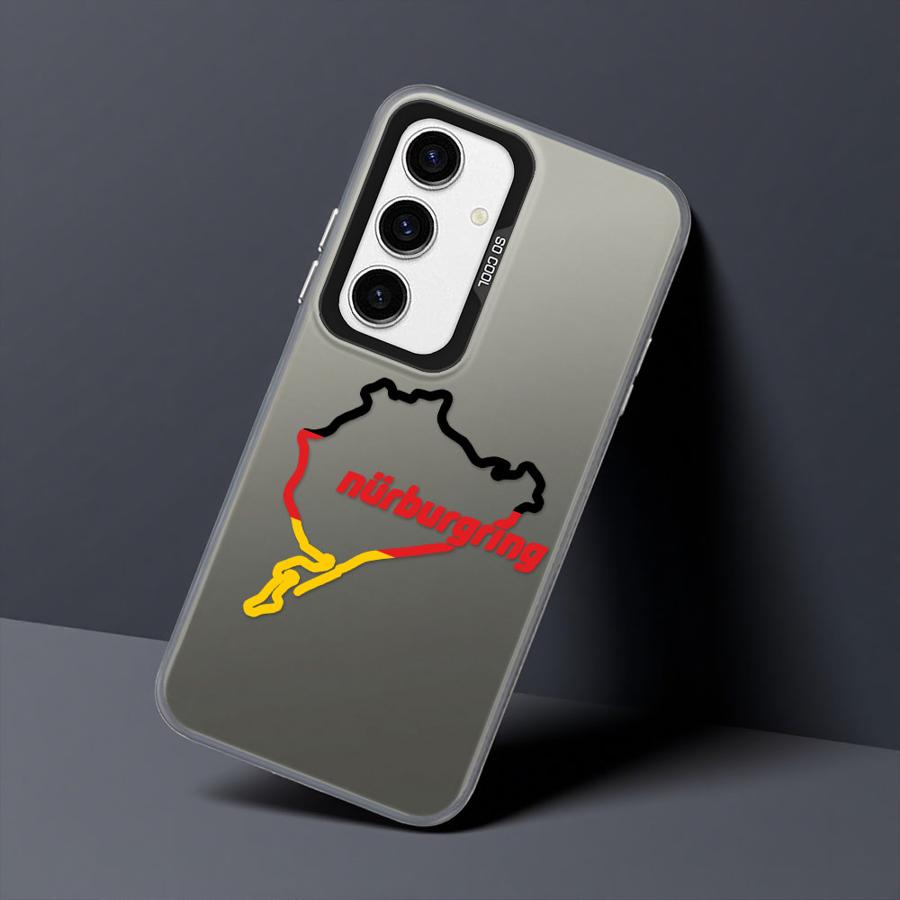 Чехол-бампер Soft Shell для Samsung Galaxy A72 A26 A36 A52 A53 A55 A54 A35 A73 A51 A56 A71 Роскошный Спортивный Гоночный Нюрбургринг