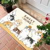 1PC Cat Pattern Kitchen Rug Non-Slip Door Mats Pop Design Bathroom Rug Bath Mat Carpet for Home Sink Laundry Decor