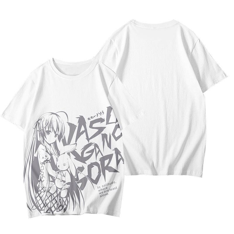 Футболки 3D Печать Аниме Yosuga No Sora Футболка Мода Детская Повседневная Мальчики Девочки Дети Мультяшная Футболка с Круглым Вырезом Футболки Топы Одежда