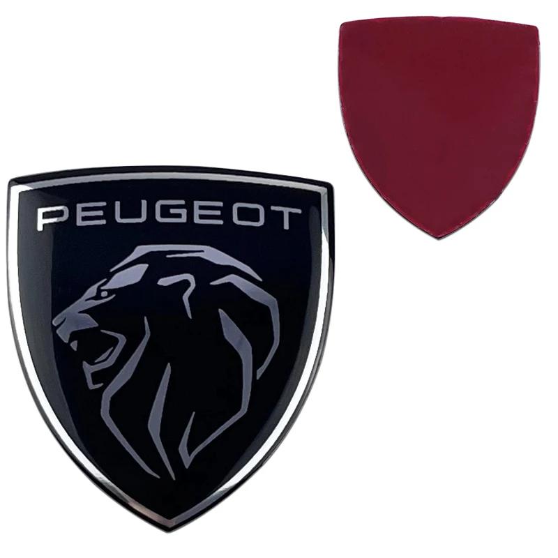 3.2x3.6cm New Alloy Car Steering Wheel Center Badge Sticker for Peugeot Emblem 308 307 408 208 508 3008 2008 5008 Accessories