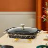 Chafing Dish Rectangular Easy To Use Easy To Clean Warmer Server for Restaurant