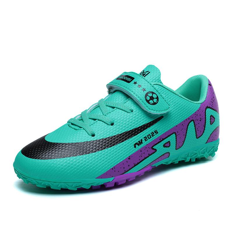 Children's football shoes Velcro Boys and girls long nails broken nails Primary and secondary school students game sports shoes
