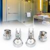 Chrome Shower Screen Hinges Elegant Bathroom D cor Accessory Robust Material Construction Simple Installation Brackets