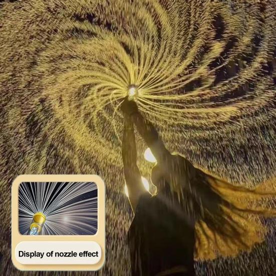 4Pcs Sparklers Water Toy Romantic Splash Toy with Sparkling Spray Pump-Action Porous Water Outlet Toy for Pool Parties Battles Proposals