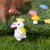 Simulation Mushrooms Bunny Resin Mushroom Ornaments Micro Landscape Mini 3D Cartoon Outdoor Courtyard Garden Aquarium