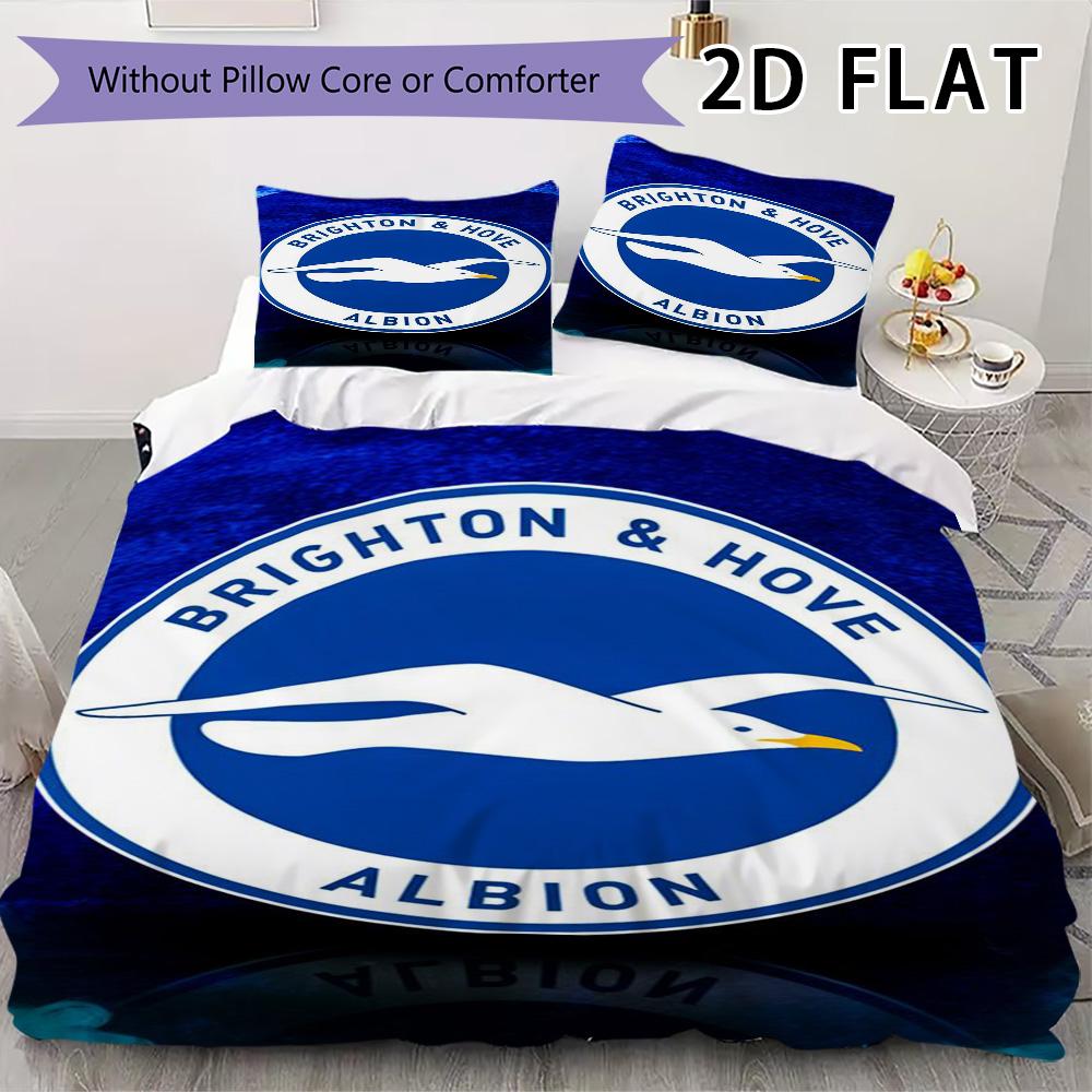 Brighton Pattern Bedding uilt Set uilt Cover Pillowcase Home Decoration Birthday Gift (1 * duvet cover + 2 * pillowcase without core)