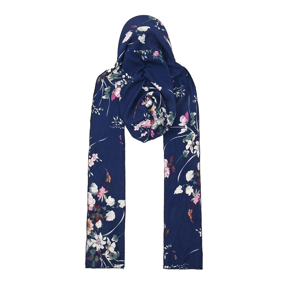 Women Muslim Hijab Cap Brim Print Turban Bonnet Ladies Headscarf Hat Wrap Hat