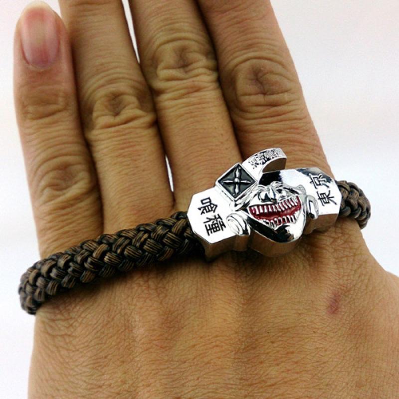 Серебряный цвет Токио ремешок на руку Маска Гуля Панк ремешок на руку Атака Пират Zelda браслет Браслет