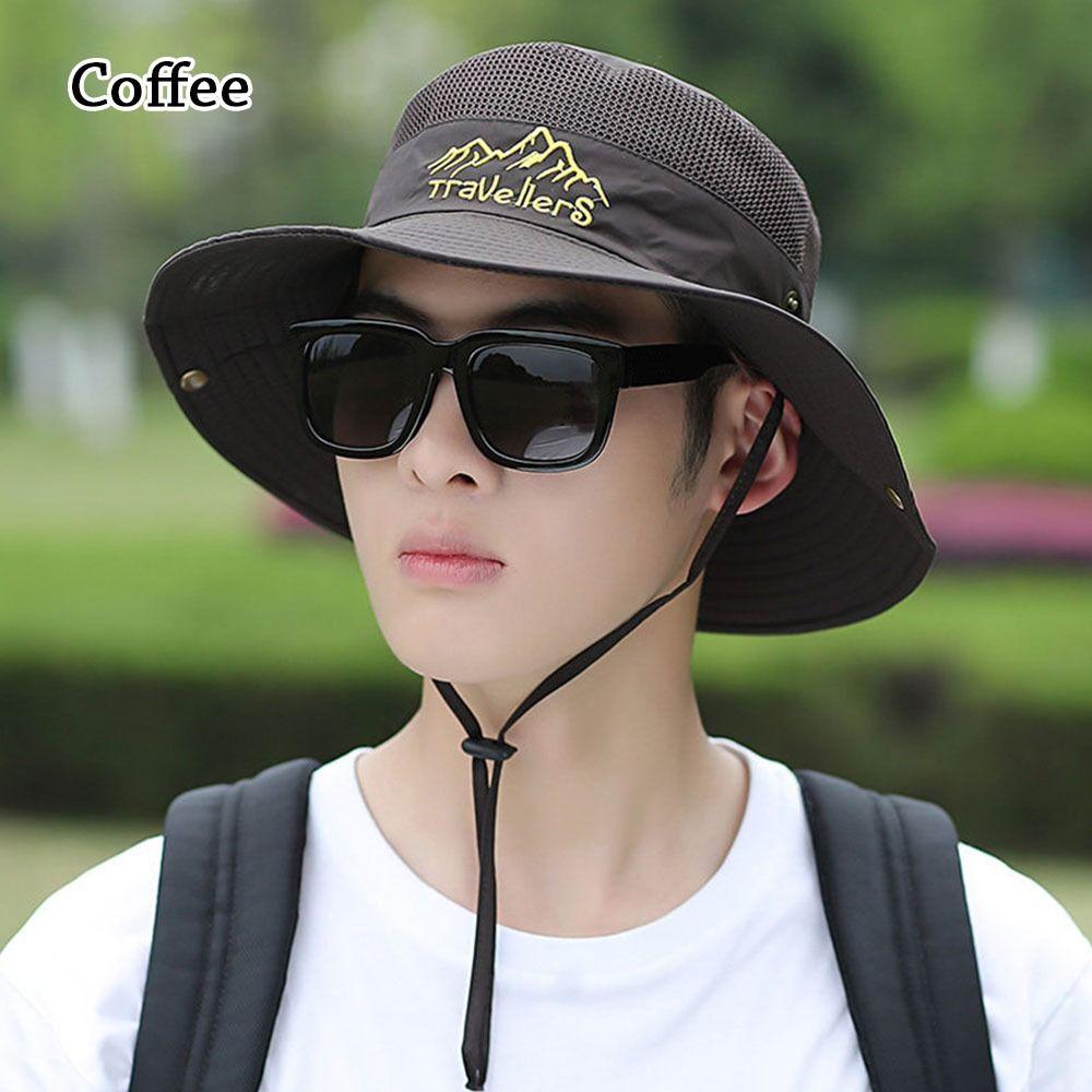 Складная широкополая дышащая кепка от солнца, панама, рыболовная кепка