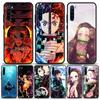 Girl Anime Demon Killer Animation Phone Shell for Redmi Note 10 11 11S 11E 7 8 8T 9 9S 9T Pro Plus 4G 5G Black Soft Case Cover