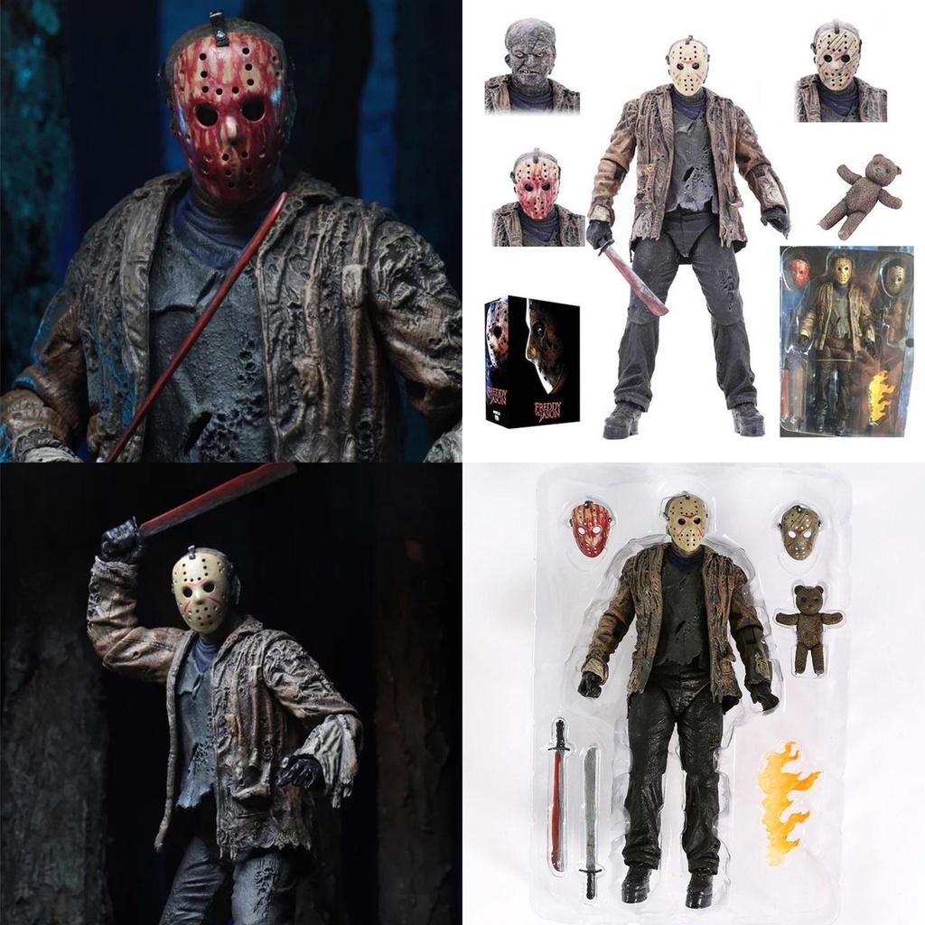 Neca Фигурка Действия Фредди Против Джейсона Модель Джейсона Вурхиза Подвижная Игрушка Коллекция С Изысканным Дизайном