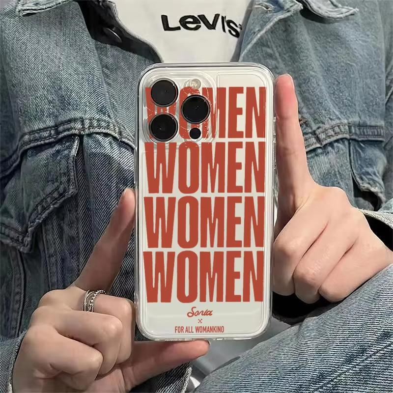 Women English Pattern Phone Case For Xiaomi Mi 15 T Pro 14T 13T 12 Mi 17 Pro 15 14 13 12 11 Lite 5G Clear Bumper Cover