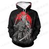 Spring Autumn Japan Ronin Samurai 3D Print Hoodies Men Women Children Hooded Harajuku Cool Swearshirts Fashion Streetwear