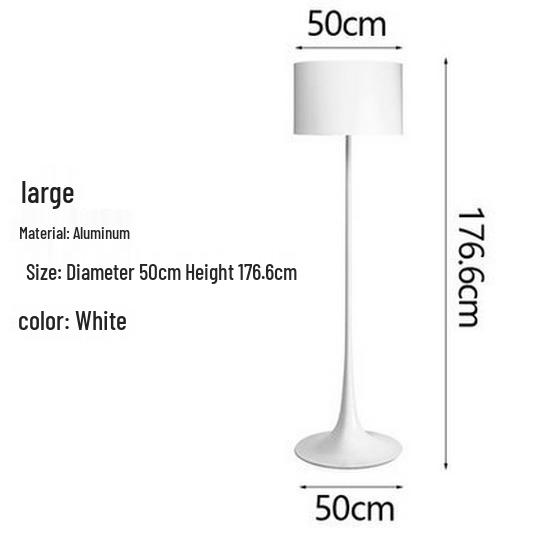 Modern Minimalist Floor Lamp for Living Room, Study, Bedroom, or Bar Counter - Iron Art Design