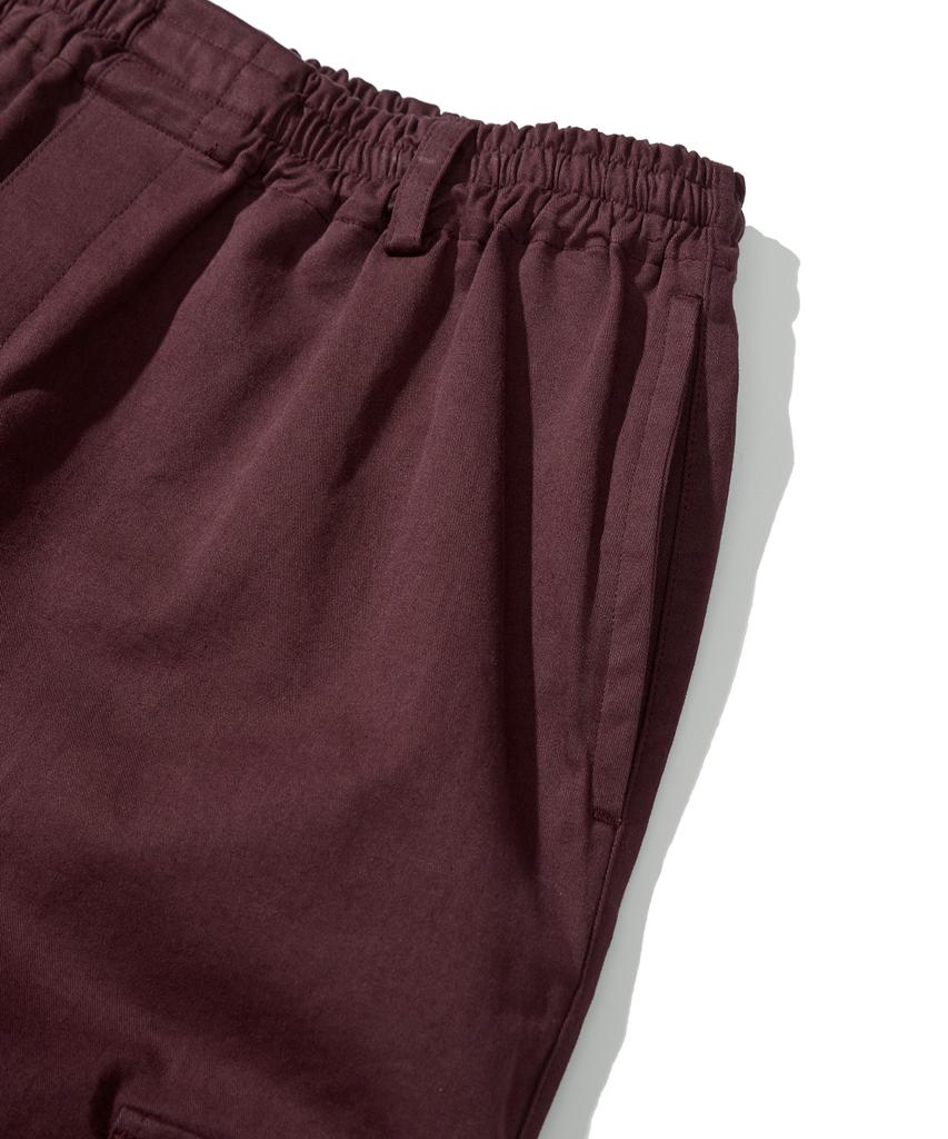 VASROCK Combat Cargo Cotton Pants Burgundy