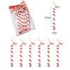 Red Gold Candy Cane Christmas Tree Ornaments