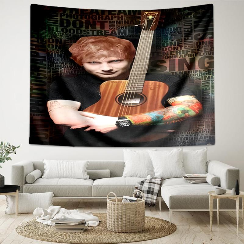 Ed music Guitar Tapestry Hanging for Bedroom,Livingroom, Playroom,Decor Art Room Wall Tapestry Holiday and Birthday Gifts