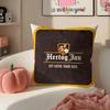 Brand traditional HHERTOG JJAN Cushion Cover Pillowcase Short Plush Invisible zipper Room Sofa Cushion Cover