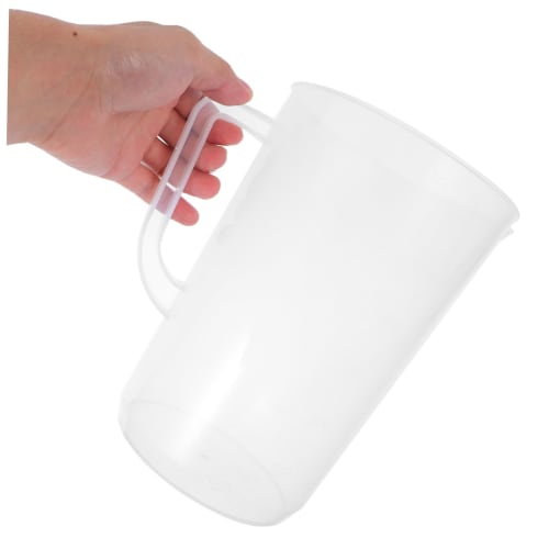 Luxshiny 3000ml Measuring Pitcher - Large Plastic Measuring Cup, Mixing Pitcher, Pouring Cup, Measuring Jug, Liquid Beaker with Handle and Spout for O