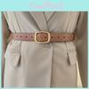 Genuine Leather Womens Belt Summer Vintage Chic Wide Leather Belt For Casual Wear