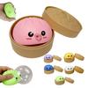 12 шт. Игрушка-пароварка для выдувания мыльных пузырей с мультяшными пельмешками, сенсорная пищалка-сквиш, инструмент для снятия стресса, расслабления, декомпрессии